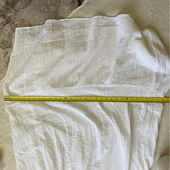 BB Dakota STEVE Madden White Cotton Gauze Tiered Maxi Dress Size M - Picture 12 of 15